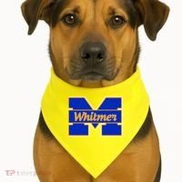 Governor Whitmer Michigan Logo  USA-Made Doggie Bandana thumb 1