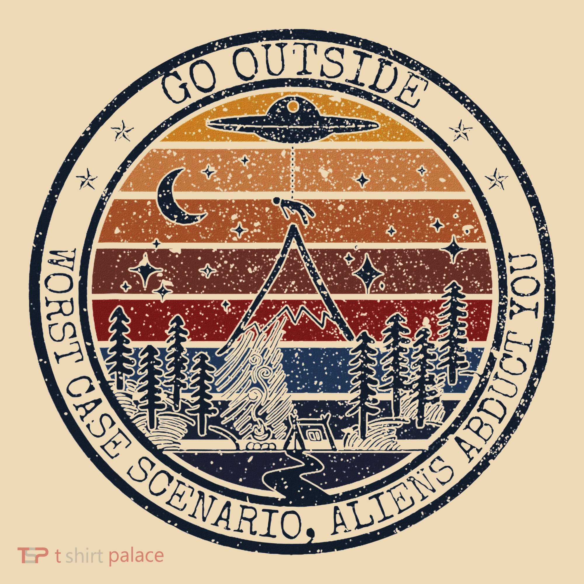Go Outside Worst Case Scenario Bigfoot Kills You Sasquatch.Png Tote Bag