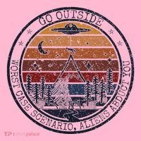 Go Outside Worst Case Scenario Bigfoot Kills You Sasquatch.Png Coaster thumb 2