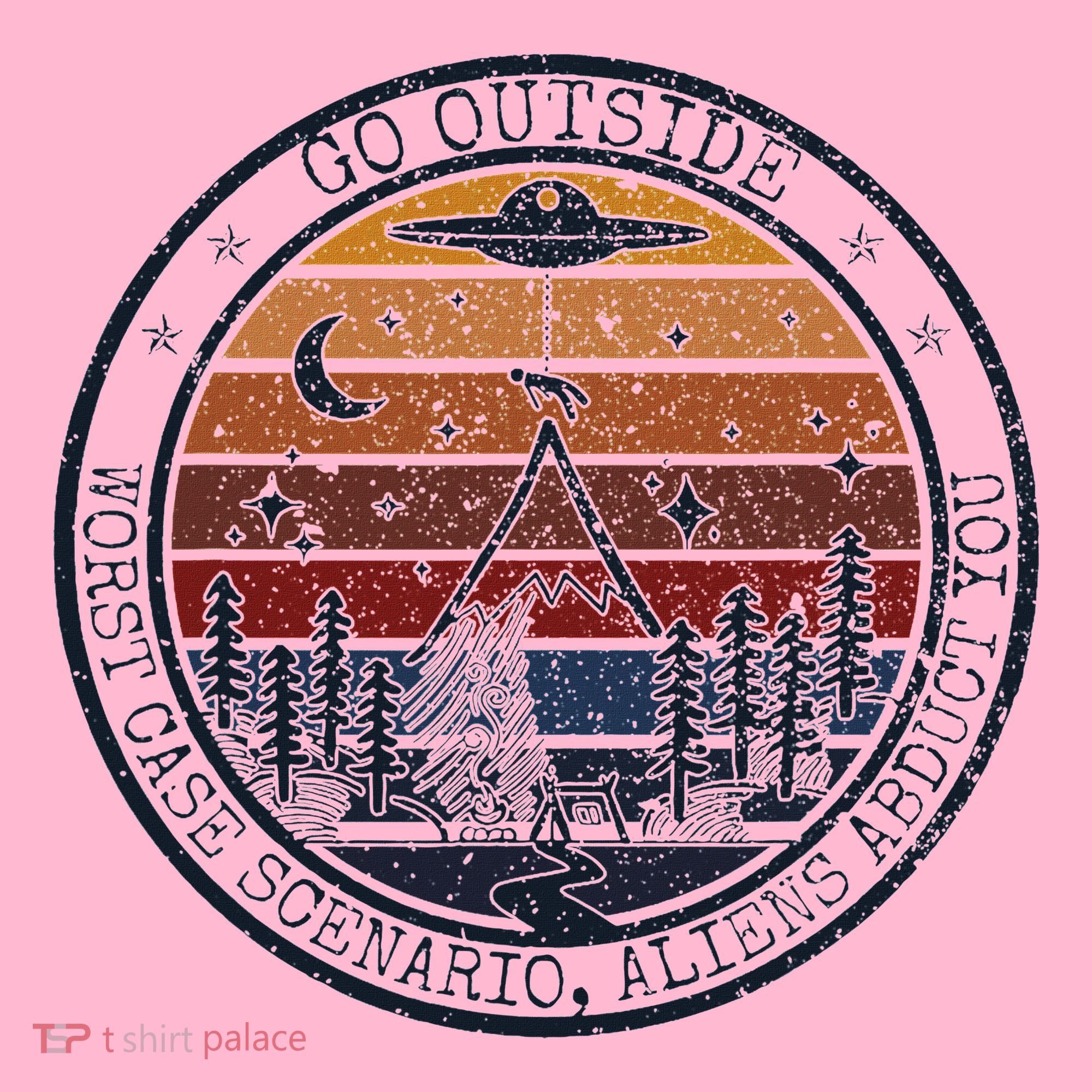 Go Outside Worst Case Scenario Bigfoot Kills You Sasquatch.Png Coaster