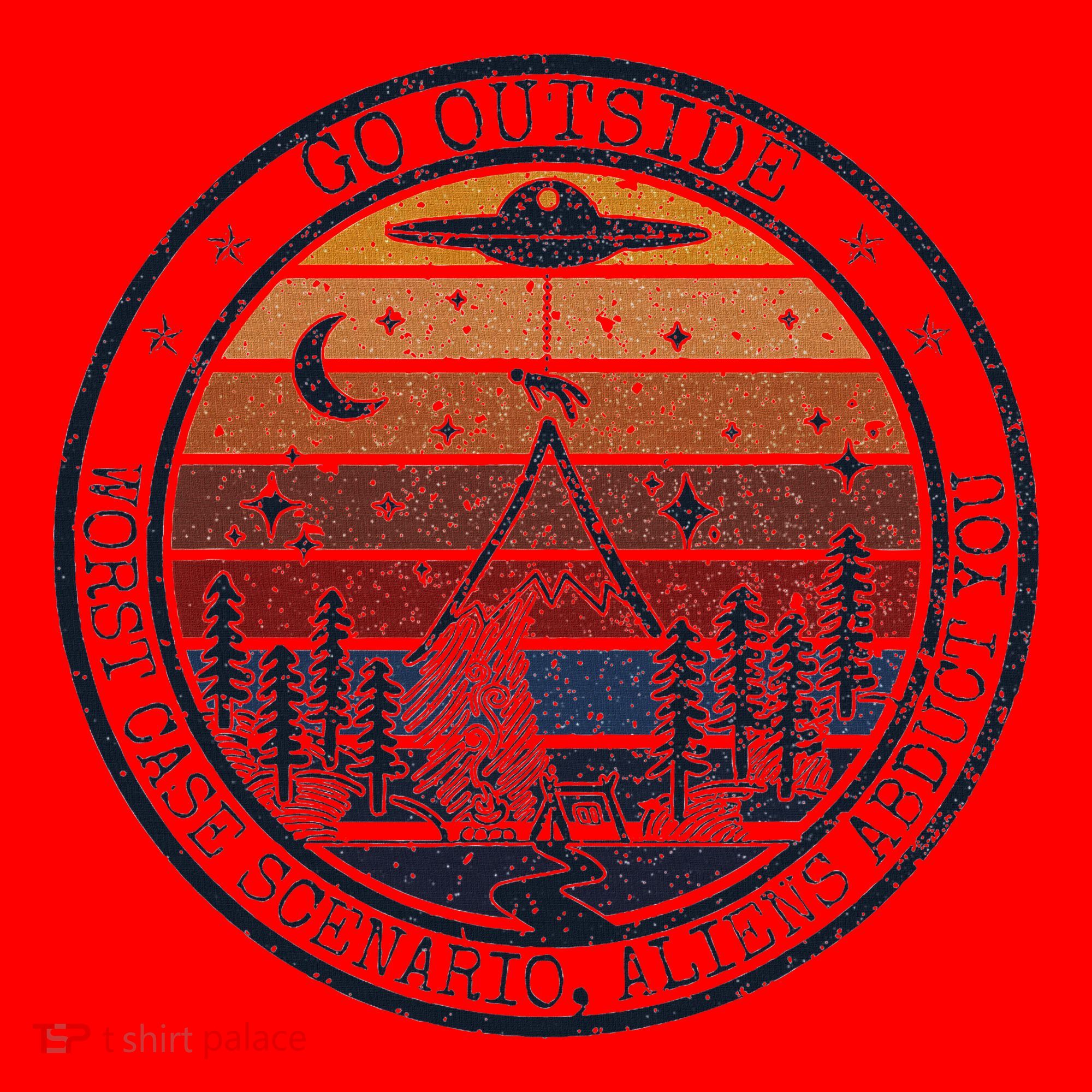 Go Outside Worst Case Scenario Bigfoot Kills You Sasquatch.Png Santa Hat
