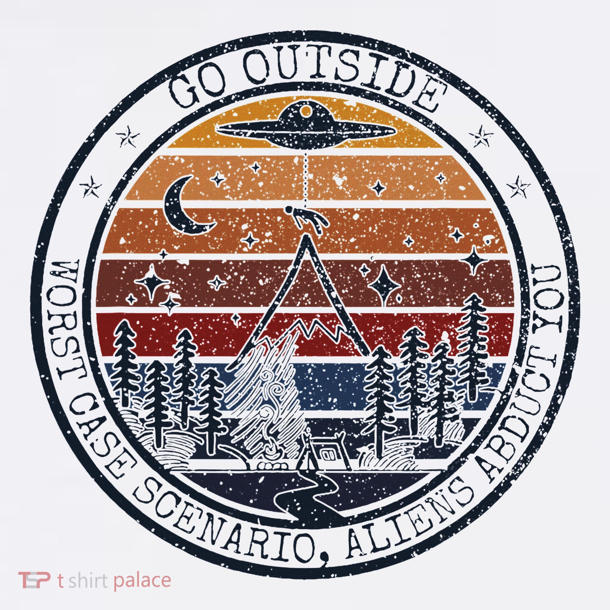 Go Outside Worst Case Scenario Bigfoot Kills You Sasquatch.Png Women's Tank Top