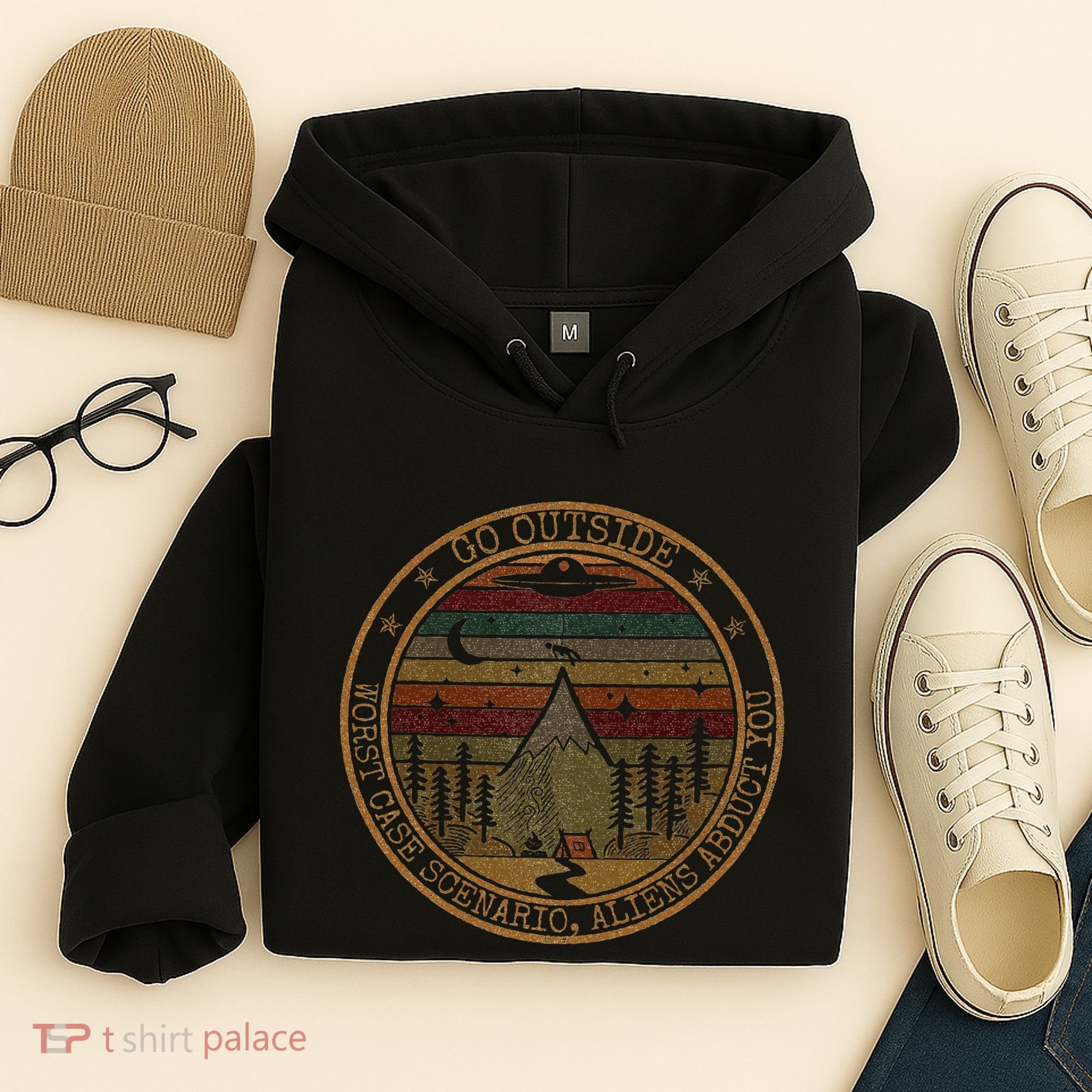 Go Outside Worst Case Scenario Bigfoot You Sasquatch Hoodie