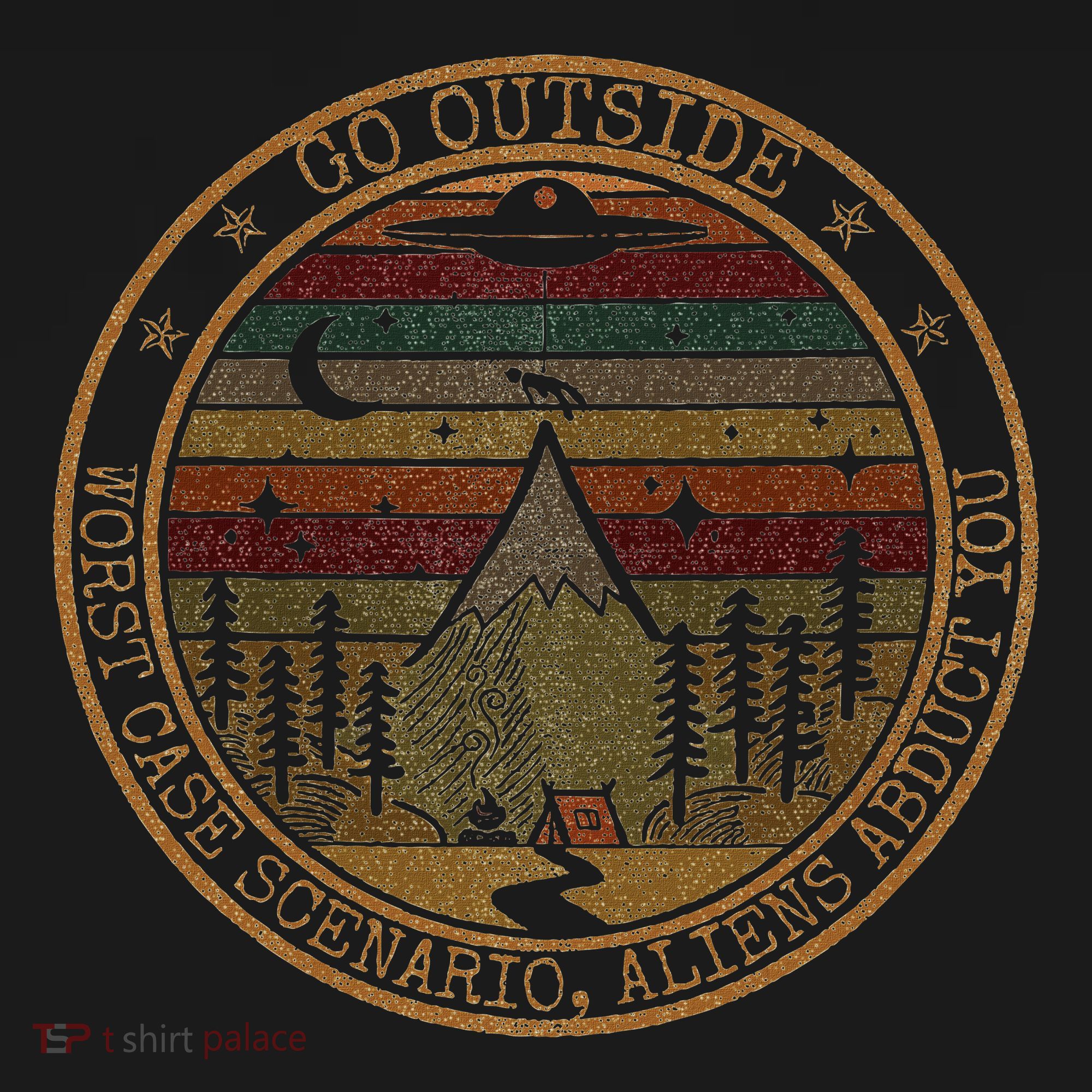 Go Outside Worst Case Scenario Bigfoot You Sasquatch Apron
