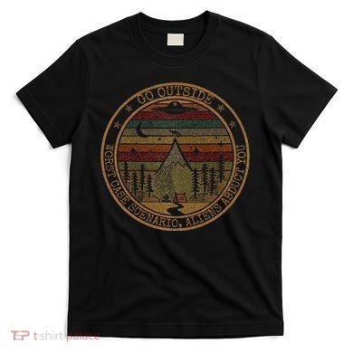 Go Outside Worst Case Scenario Bigfoot You Sasquatch T-Shirt