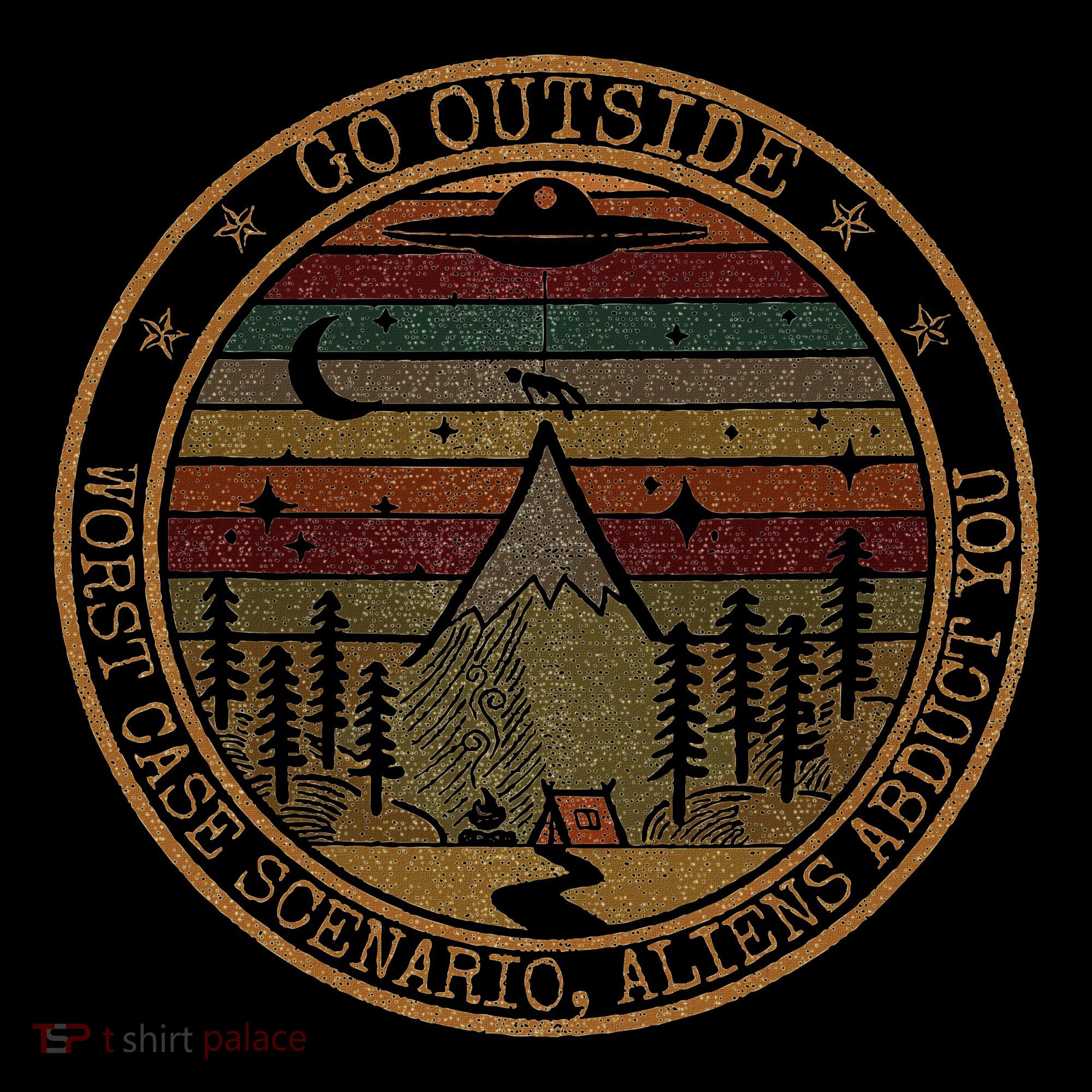 Go Outside Worst Case Scenario Bigfoot You Sasquatch Women's Hoodie
