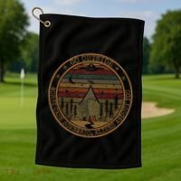 Go Outside Worst Case Scenario Bigfoot You Sasquatch Golf Towel thumb 1