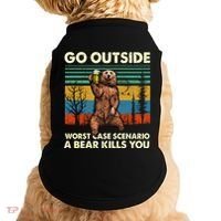 Go Outside Worst Case Scenario A Bear Kills You Doggie Tank thumb 0