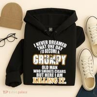 Grumpy Old Man Who Smokes Cigars Hoodie thumb 4
