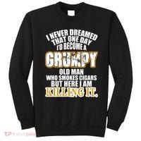 Grumpy Old Man Who Smokes Cigars Sweatshirt thumb 0