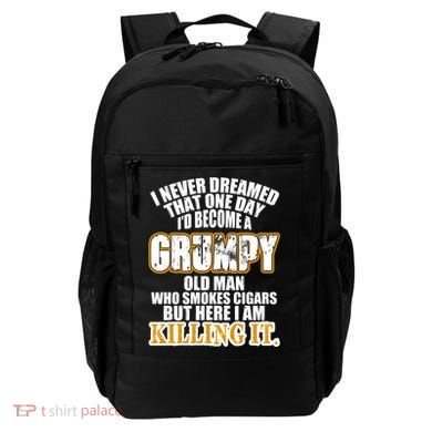 Grumpy Old Man Who Smokes Cigars Backpack