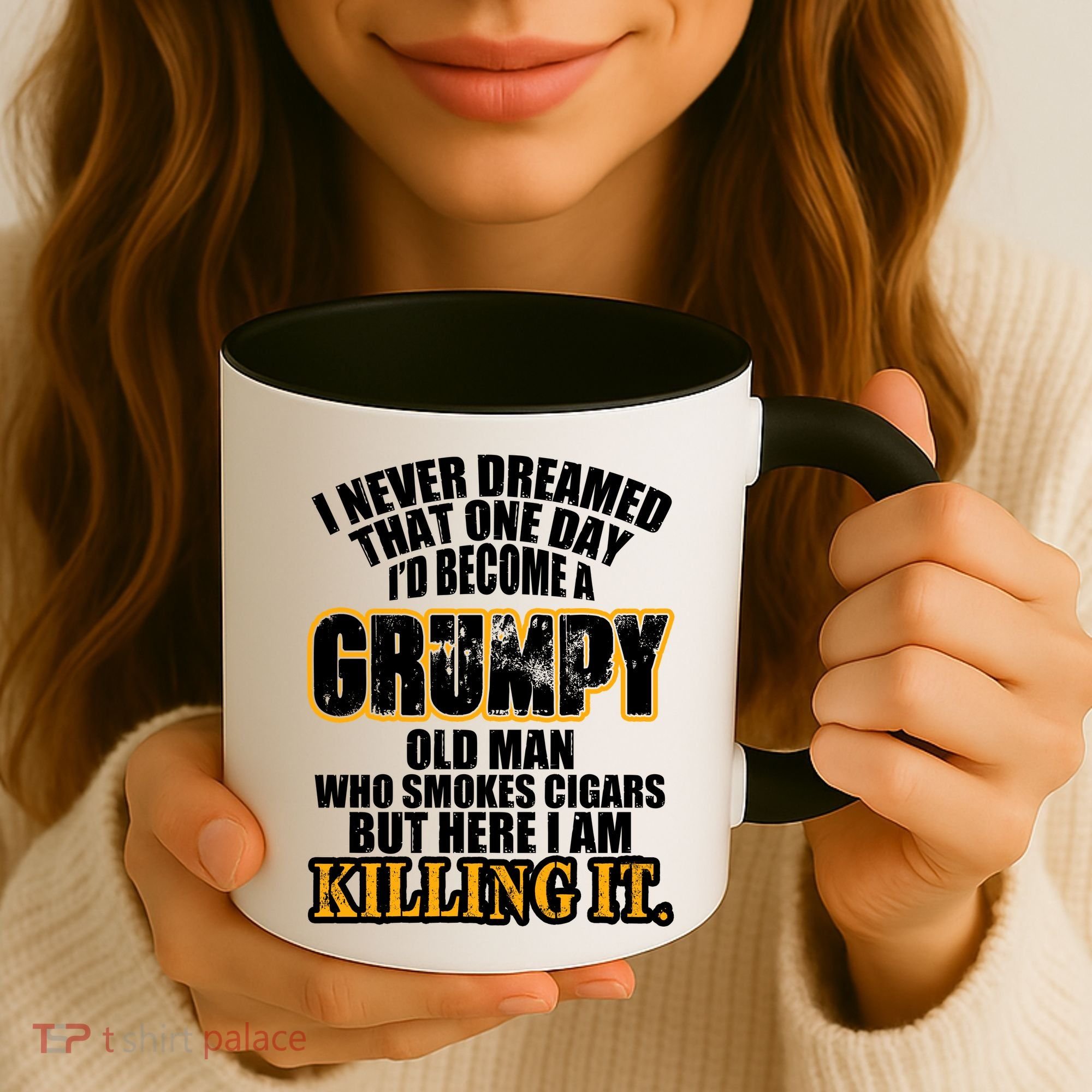 Grumpy Old Man Who Smokes Cigars Coffee Mug