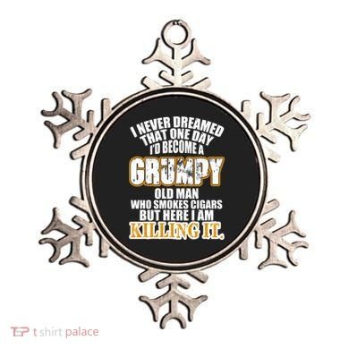 Grumpy Old Man Who Smokes Cigars Ornament