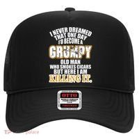 Grumpy Old Man Who Smokes Cigars Hat thumb 0