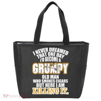 Grumpy Old Man Who Smokes Cigars Tote Bag