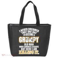 Grumpy Old Man Who Smokes Cigars Tote Bag thumb 0