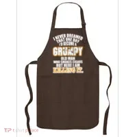 Grumpy Old Man Who Smokes Cigars Apron thumb 0