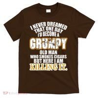 Grumpy Old Man Who Smokes Cigars T-Shirt thumb 0
