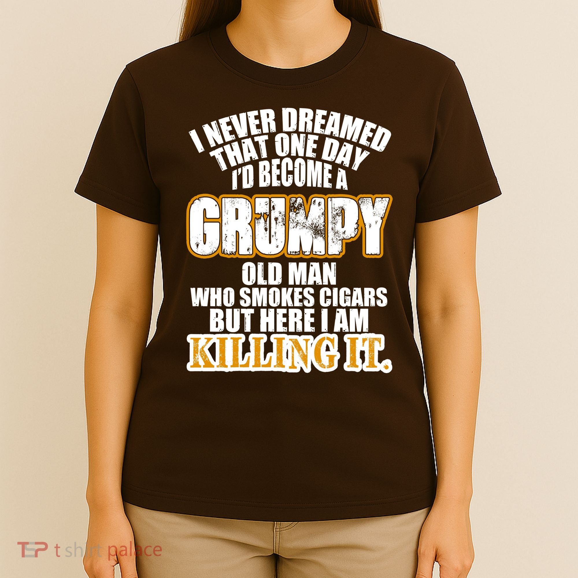 Grumpy Old Man Who Smokes Cigars T-Shirt