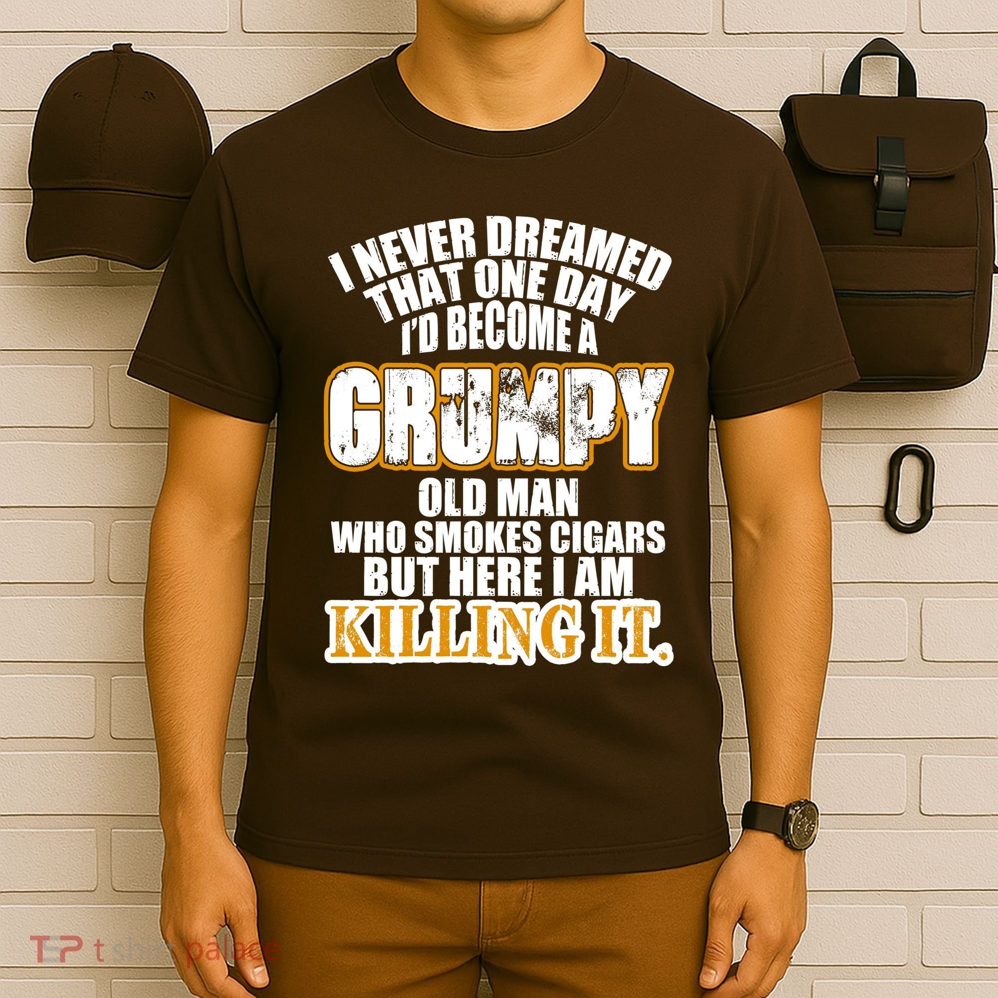Grumpy Old Man Who Smokes Cigars T-Shirt