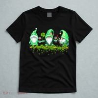 Glass Of Wine Shamrocks St Patricks Day Funny Wine Lover T-Shirt thumb 5