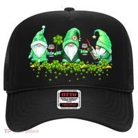 Glass Of Wine Shamrocks St Patricks Day Funny Wine Lover Hat thumb 0