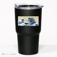 Monster VS the Great Wave Of Kanagaw Tumbler thumb 0