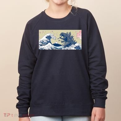 Monster VS the Great Wave Of Kanagaw Women's Sweatshirt