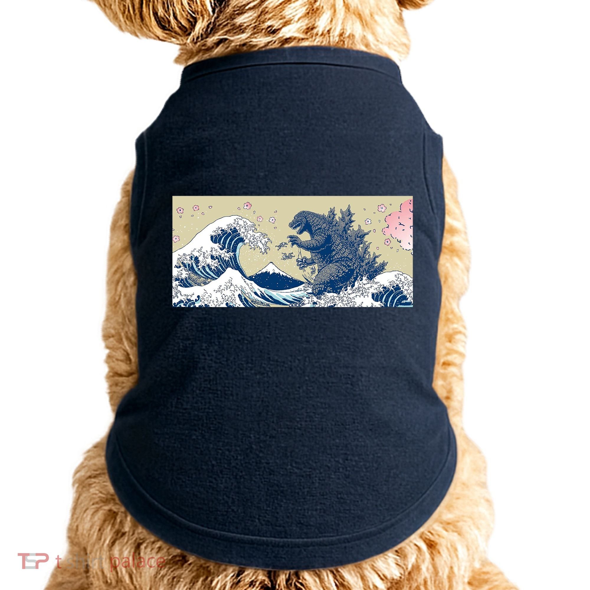 Monster VS the Great Wave Of Kanagaw Doggie Tank