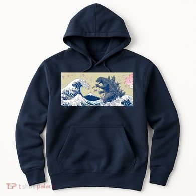 Monster VS the Great Wave Of Kanagaw Hoodie