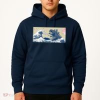 Monster VS the Great Wave Of Kanagaw Hoodie thumb 2