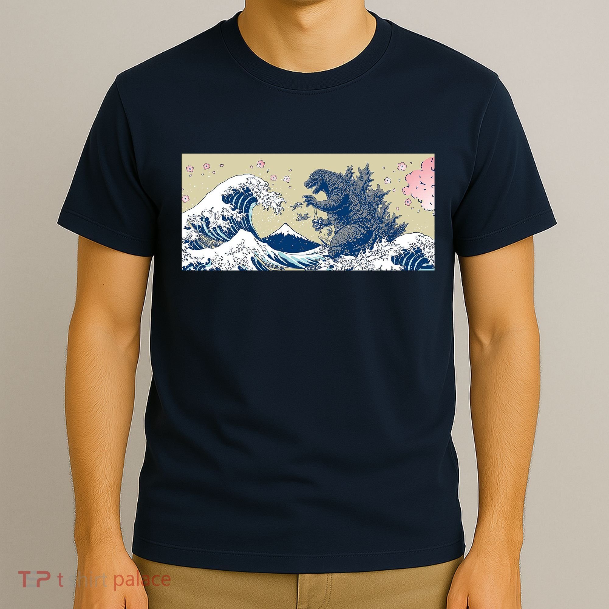 Monster VS the Great Wave Of Kanagaw T-Shirt