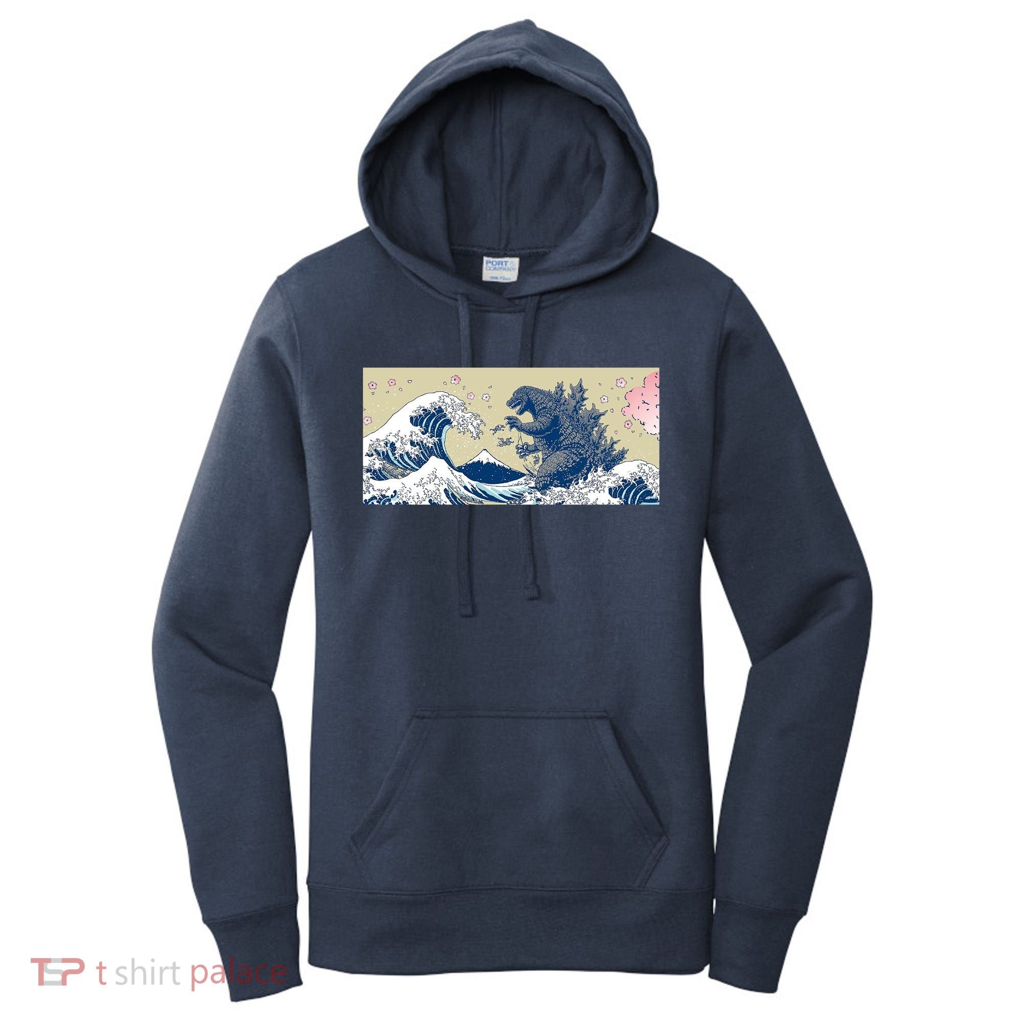 Monster VS the Great Wave Of Kanagaw Women's Hoodie