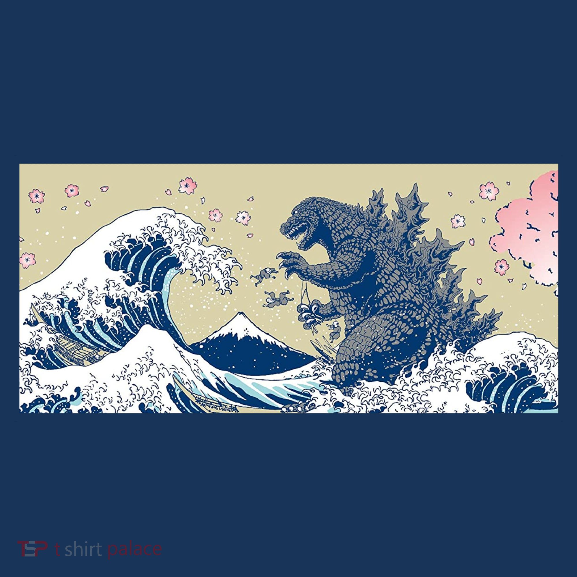 Monster VS the Great Wave Of Kanagaw Women's Hoodie