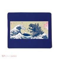 Monster VS the Great Wave Of Kanagaw Mousepad thumb 0