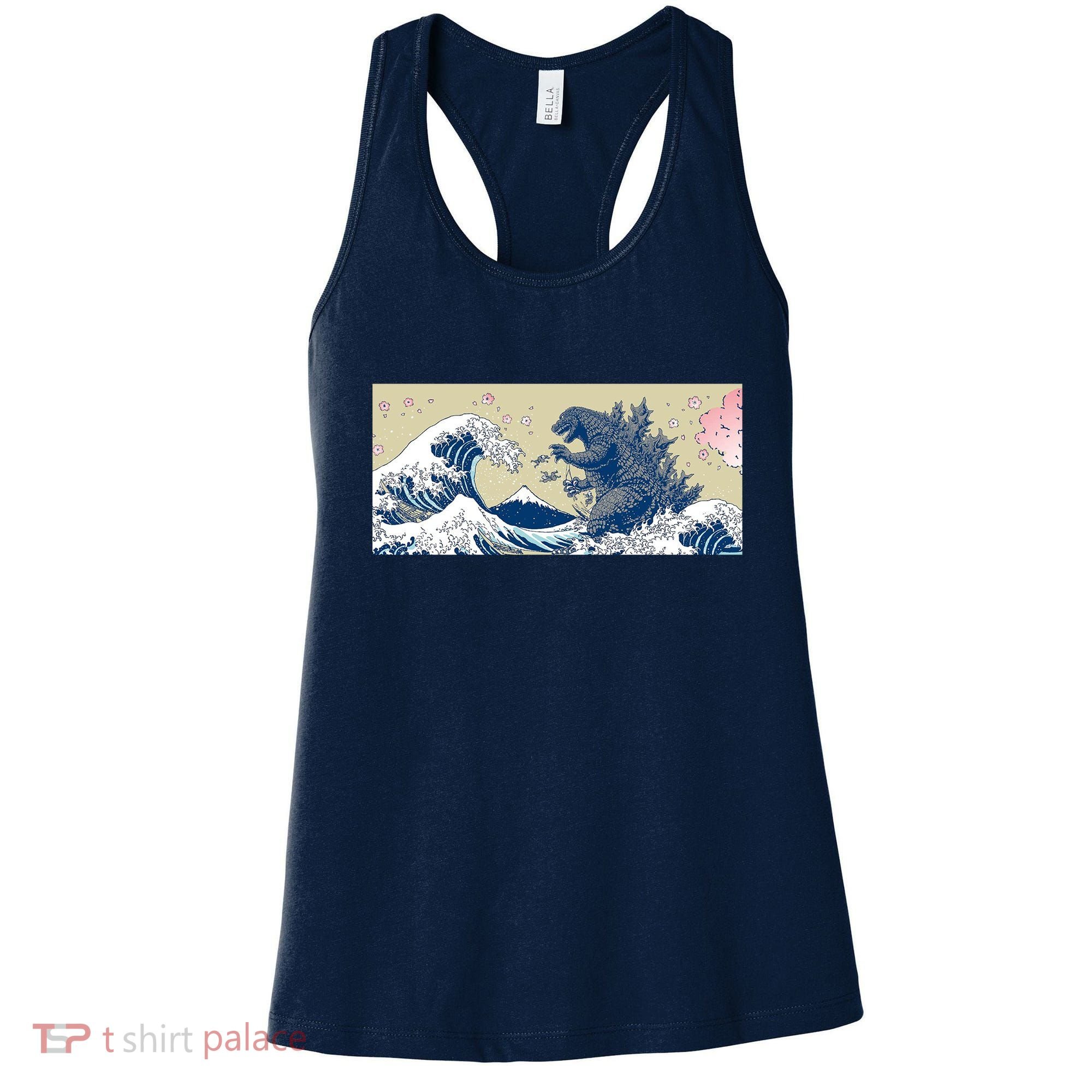 Monster VS the Great Wave Of Kanagaw Women's Tank Top