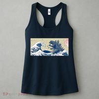 Monster VS the Great Wave Of Kanagaw Women's Tank Top thumb 3