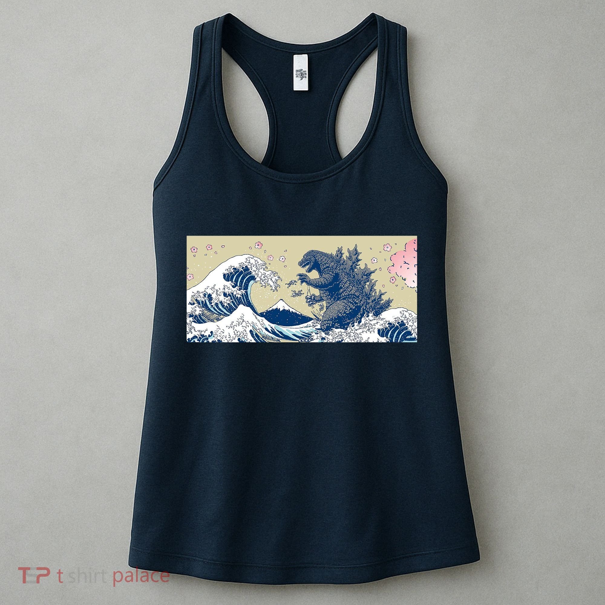 Monster VS the Great Wave Of Kanagaw Women's Tank Top