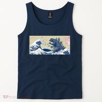 Monster VS the Great Wave Of Kanagaw Tank Top thumb 2
