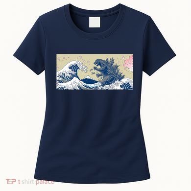 Monster VS the Great Wave Of Kanagaw Women's T-Shirt