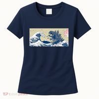 Monster VS the Great Wave Of Kanagaw Women's T-Shirt thumb 0