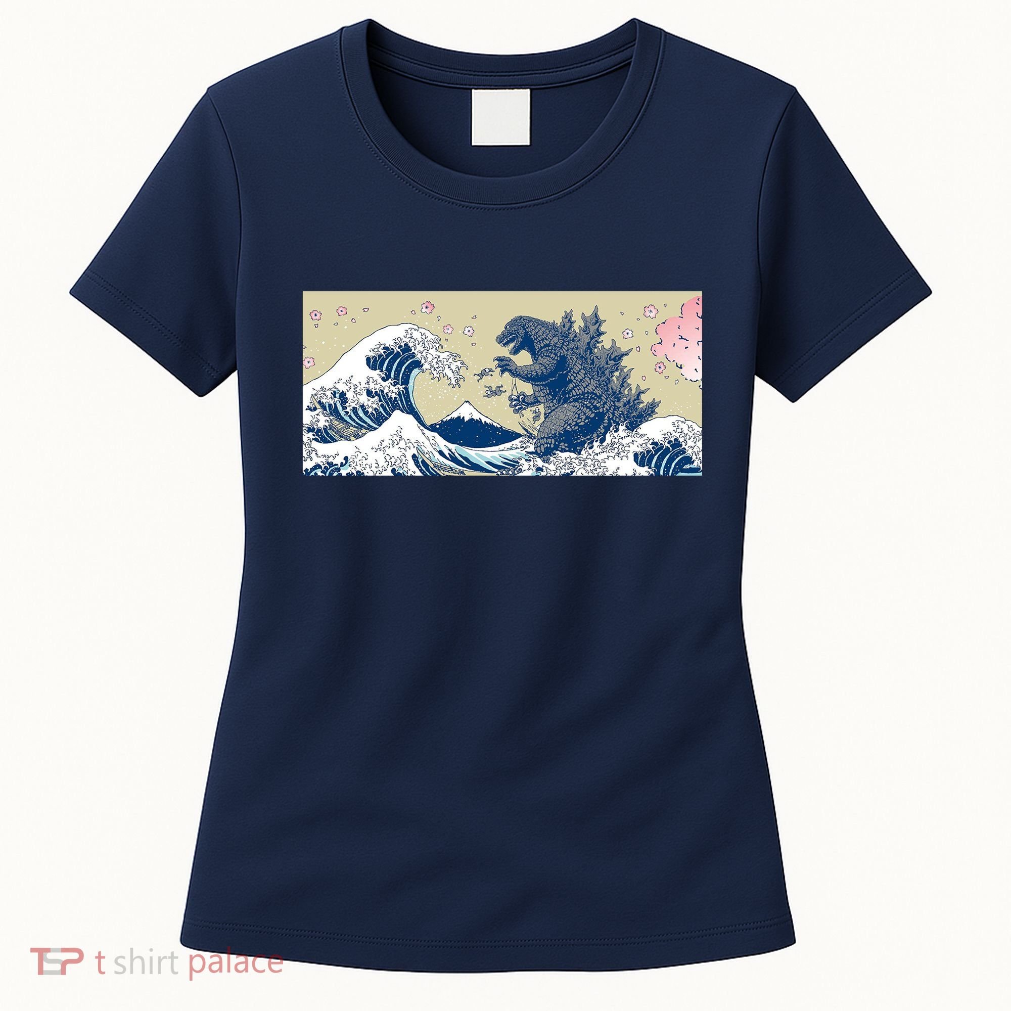 Monster VS the Great Wave Of Kanagaw Women's T-Shirt