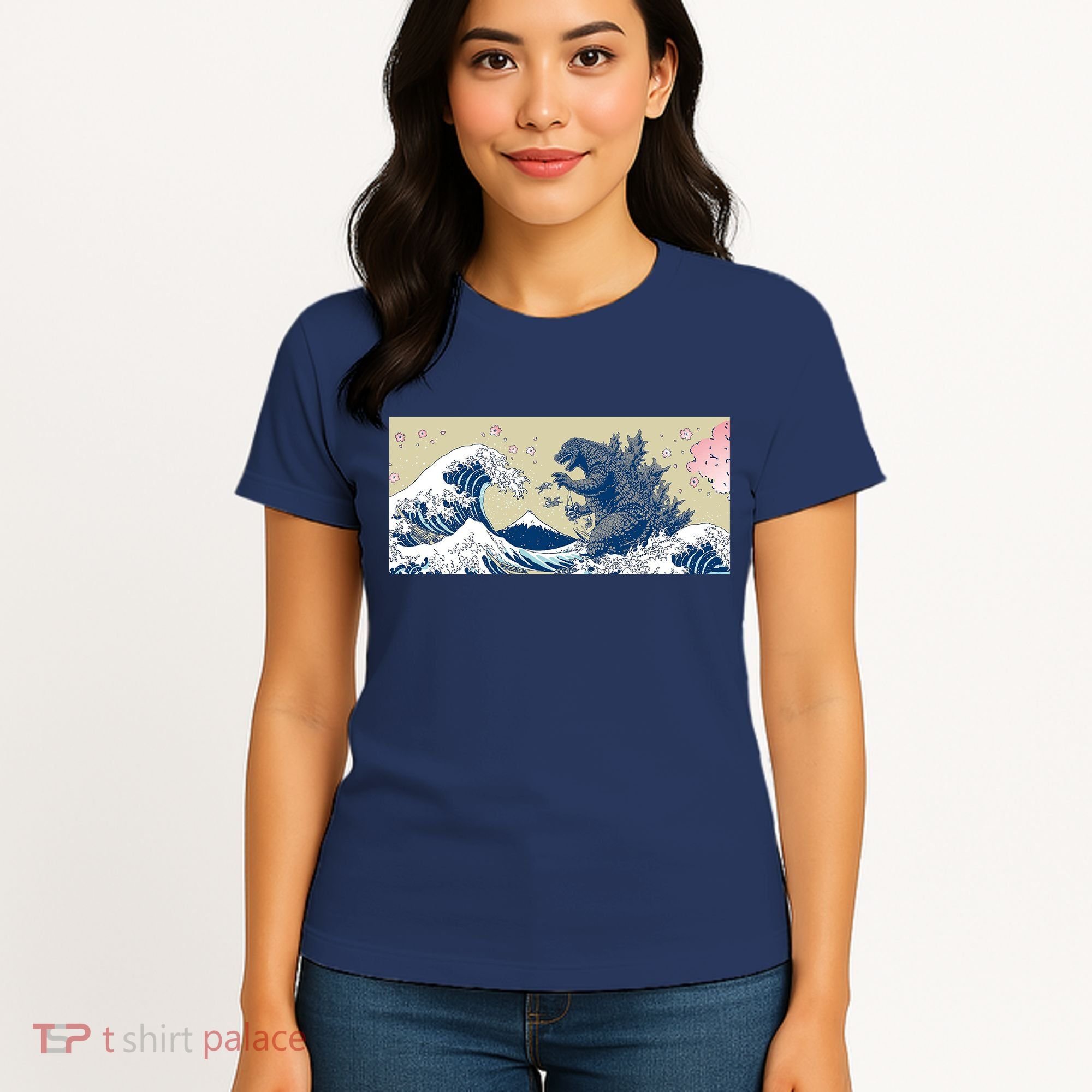 Monster VS the Great Wave Of Kanagaw Women's T-Shirt