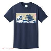Monster VS the Great Wave Of Kanagaw Kids T-Shirt thumb 0