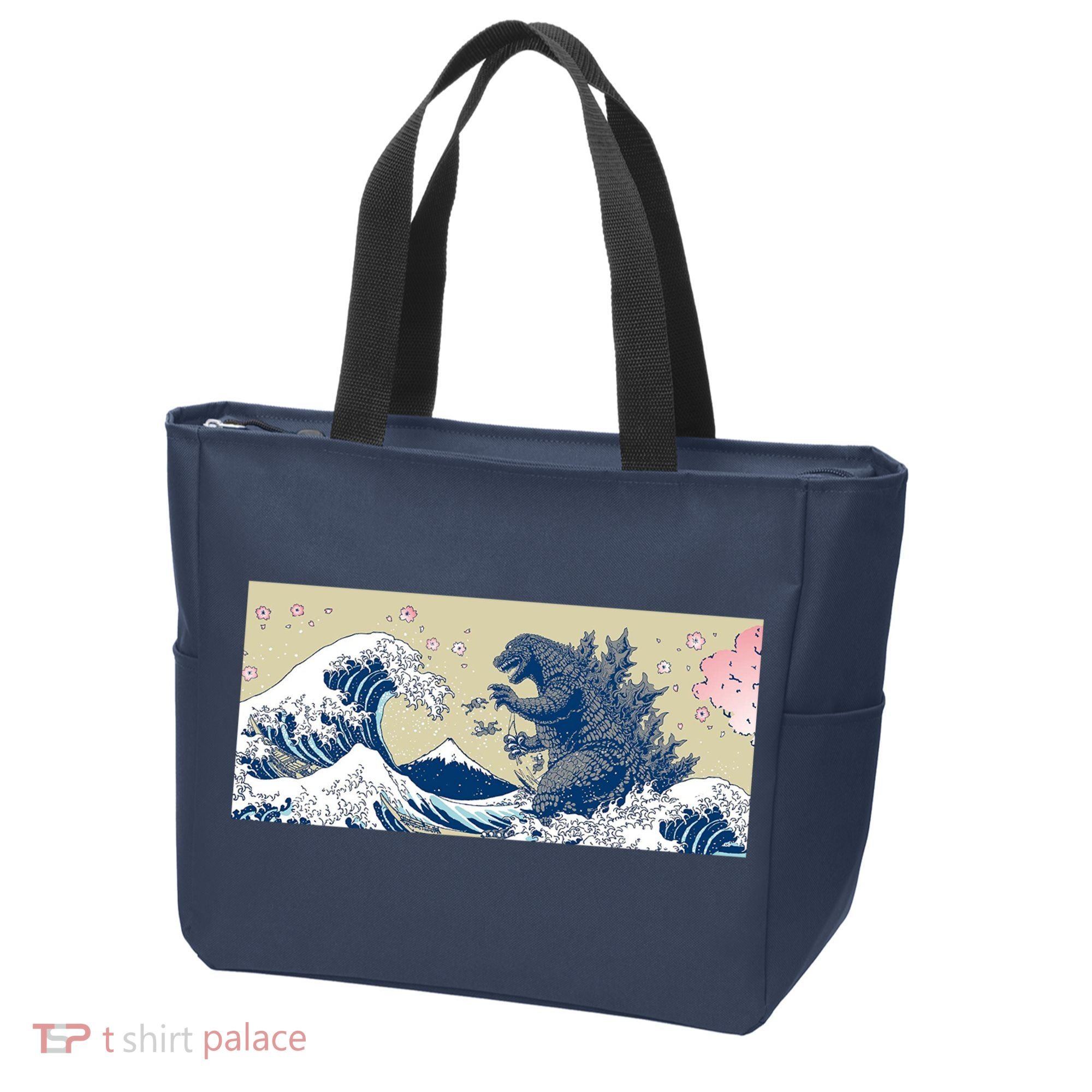 Monster VS the Great Wave Of Kanagaw Tote Bag