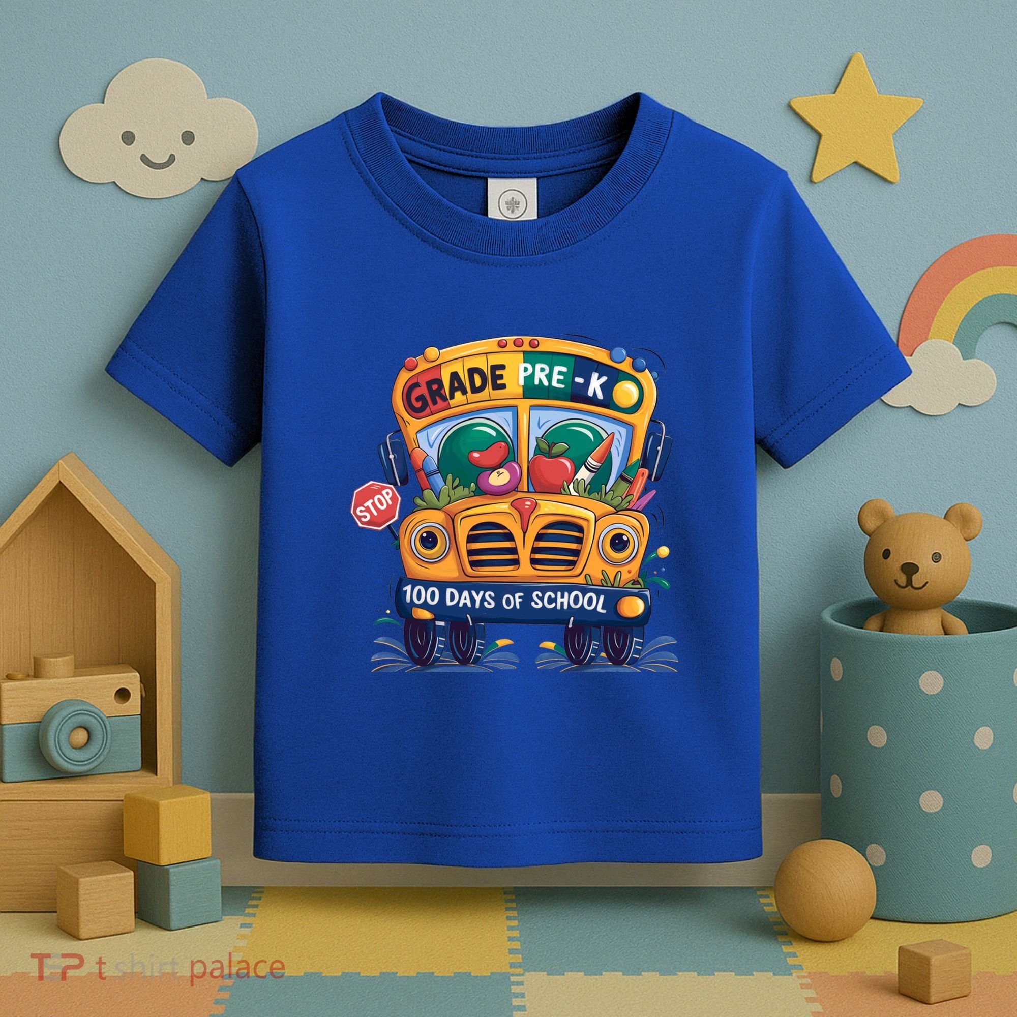 Grade Prek 100 Days Of School Fun Gift Toddler T-Shirt