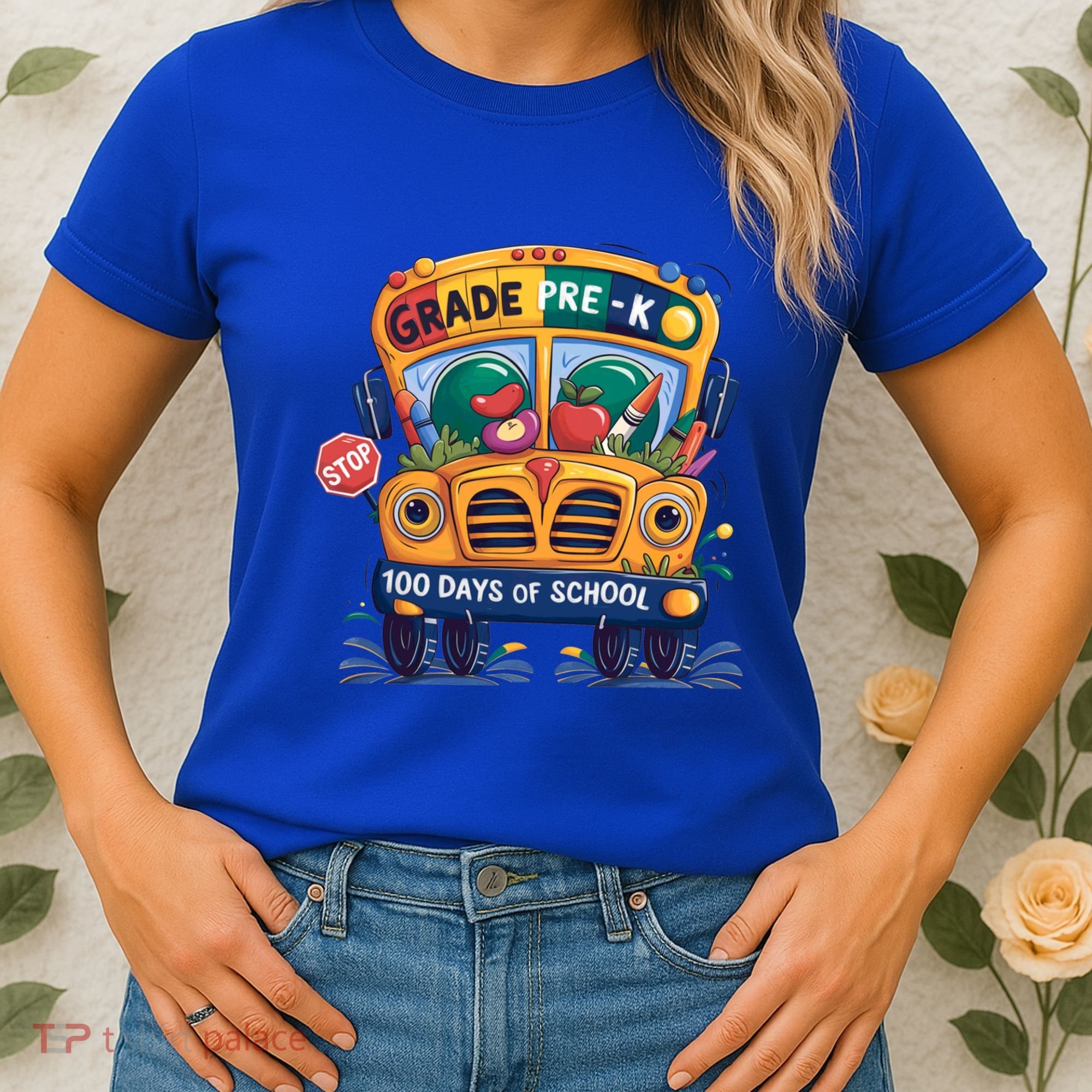 Grade Prek 100 Days Of School Fun Gift Women's T-Shirt