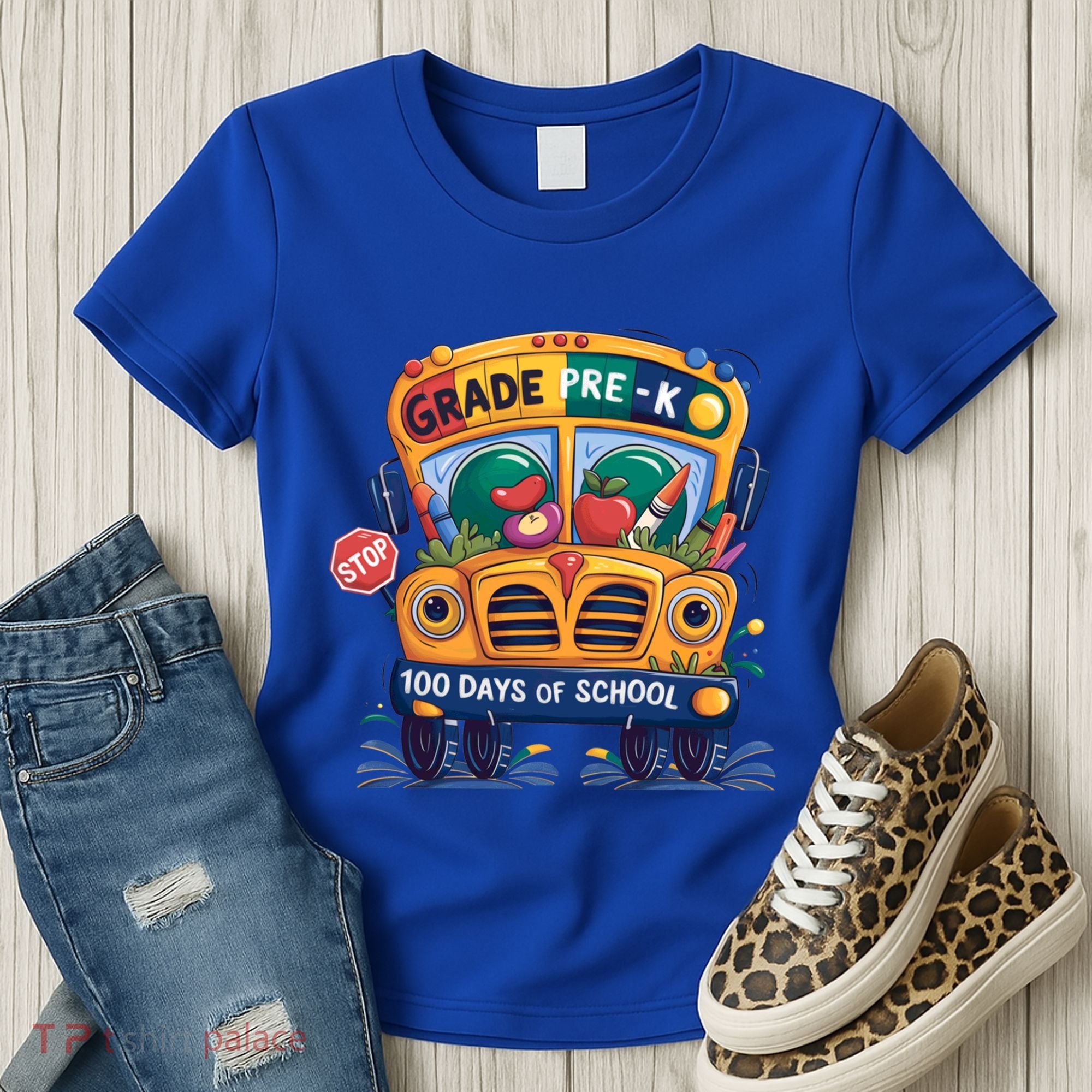 Grade Prek 100 Days Of School Fun Gift Women's T-Shirt