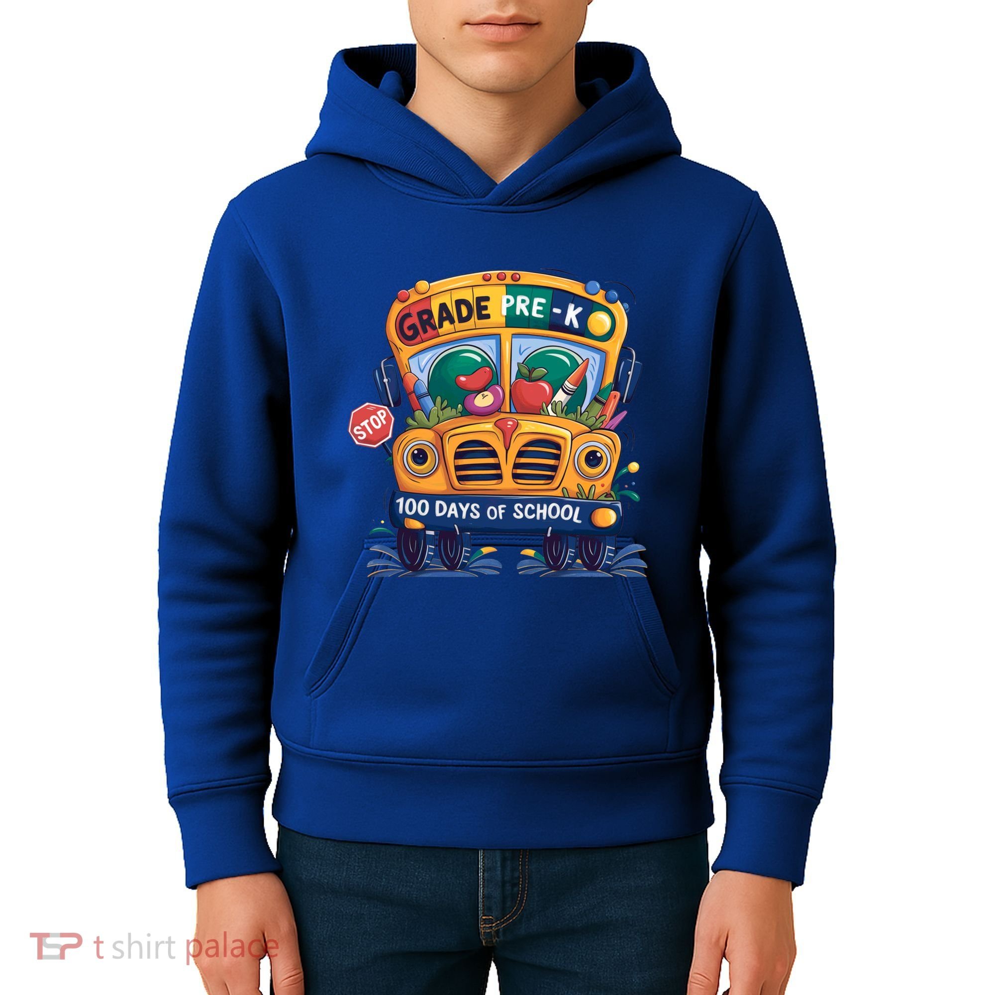 Grade Prek 100 Days Of School Fun Gift Kids Hoodie