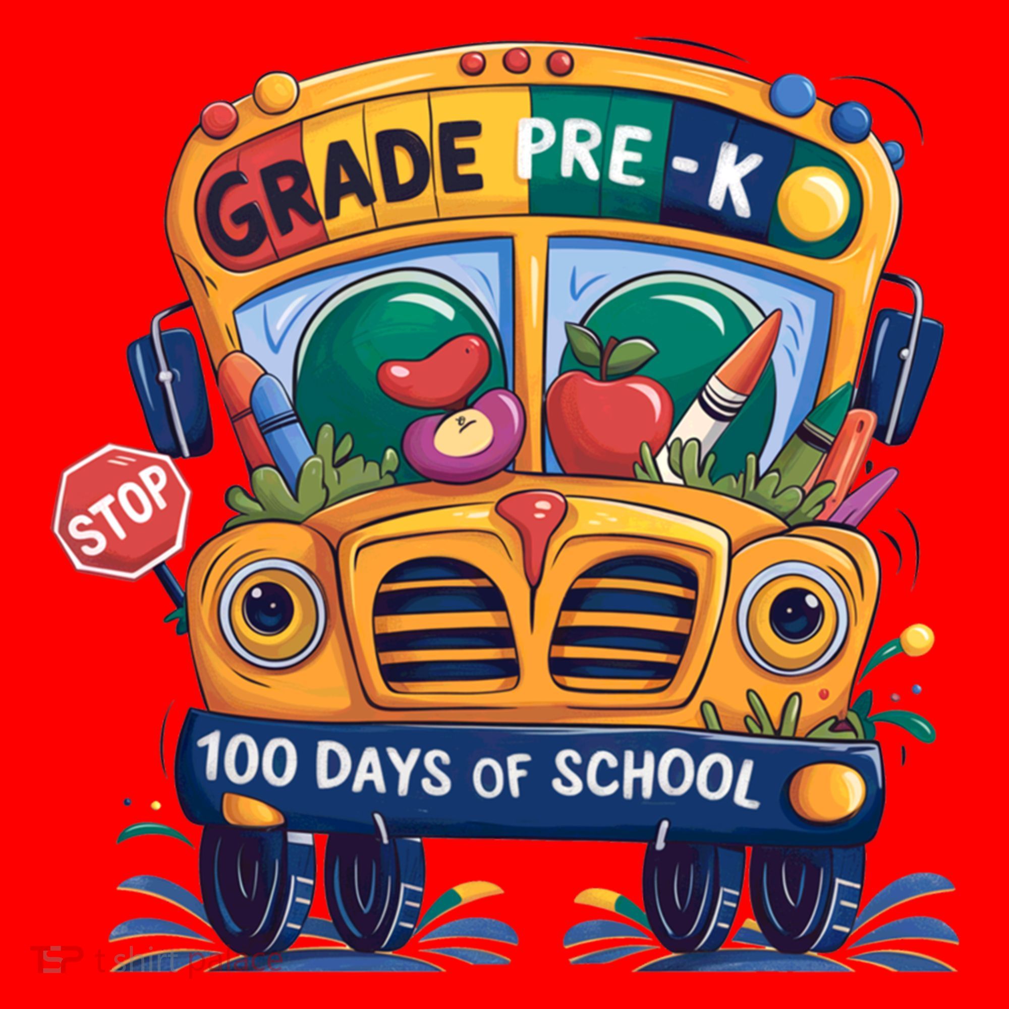 Grade Prek 100 Days Of School Fun Gift Santa Hat